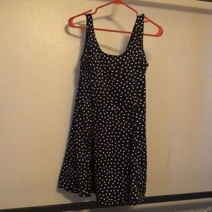 H&M skater dress. Black with white polka dots.